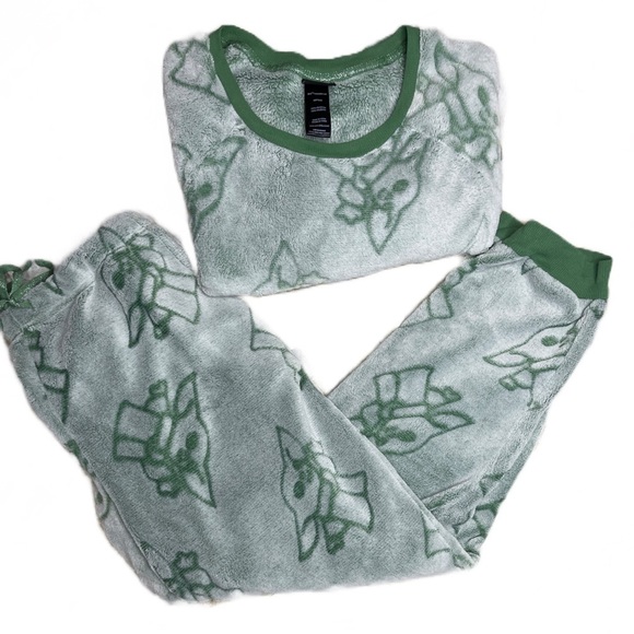 Star Wars Women’s 2 Pc The Mandalorian Fleece Jogger Lounge Set Size XL - Picture 1 of 5